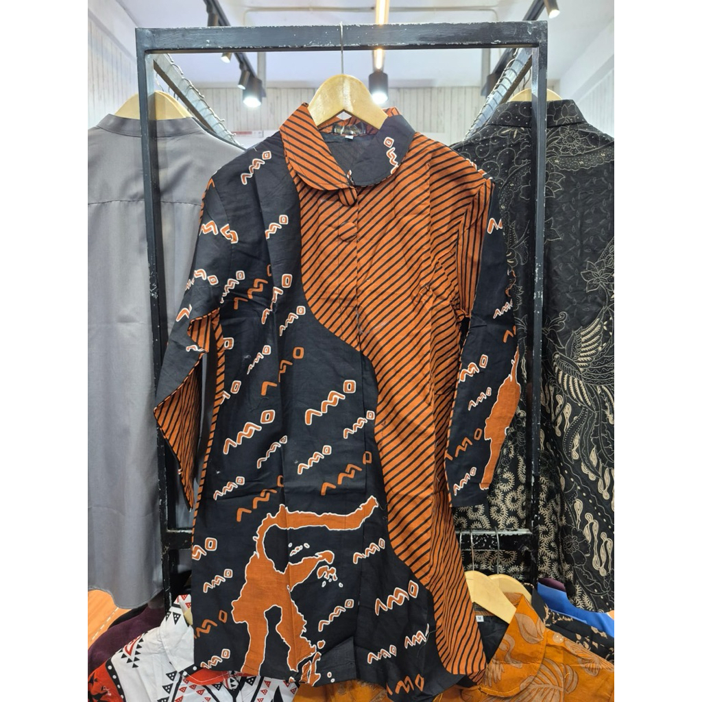 Batik lontara cewek model tunik  Baju Modern Premium