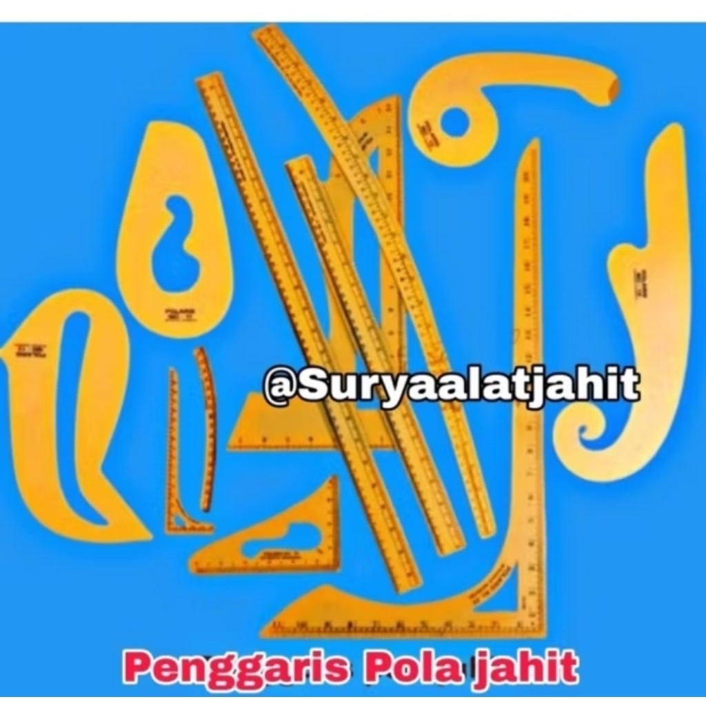 

Penggaris Pola Jahit PSC-01 (1set@12mcm) =rp.491.200/lsn