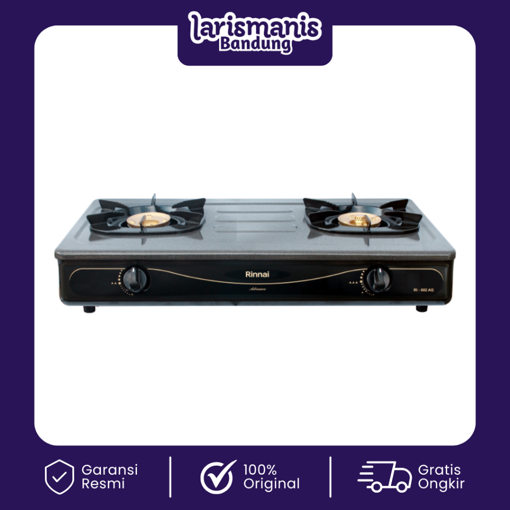 Rinnai Kompor Gas 2 Tungku RI 602AG / 602AG