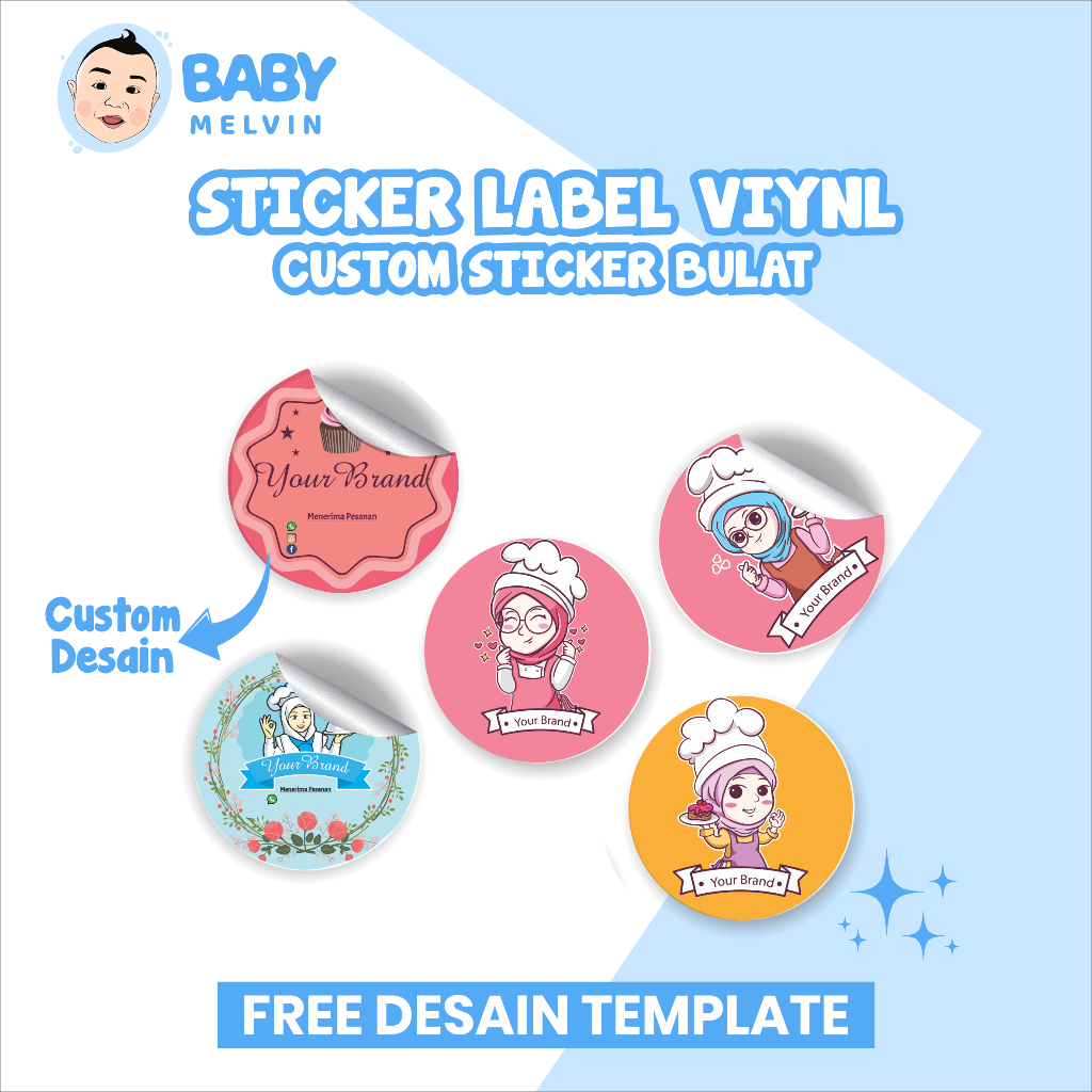 

Baby Melvin Cetak Stiker Label Vinyl | Cetak Stiker Custom | Stiker Label Kemasan | Waterproof