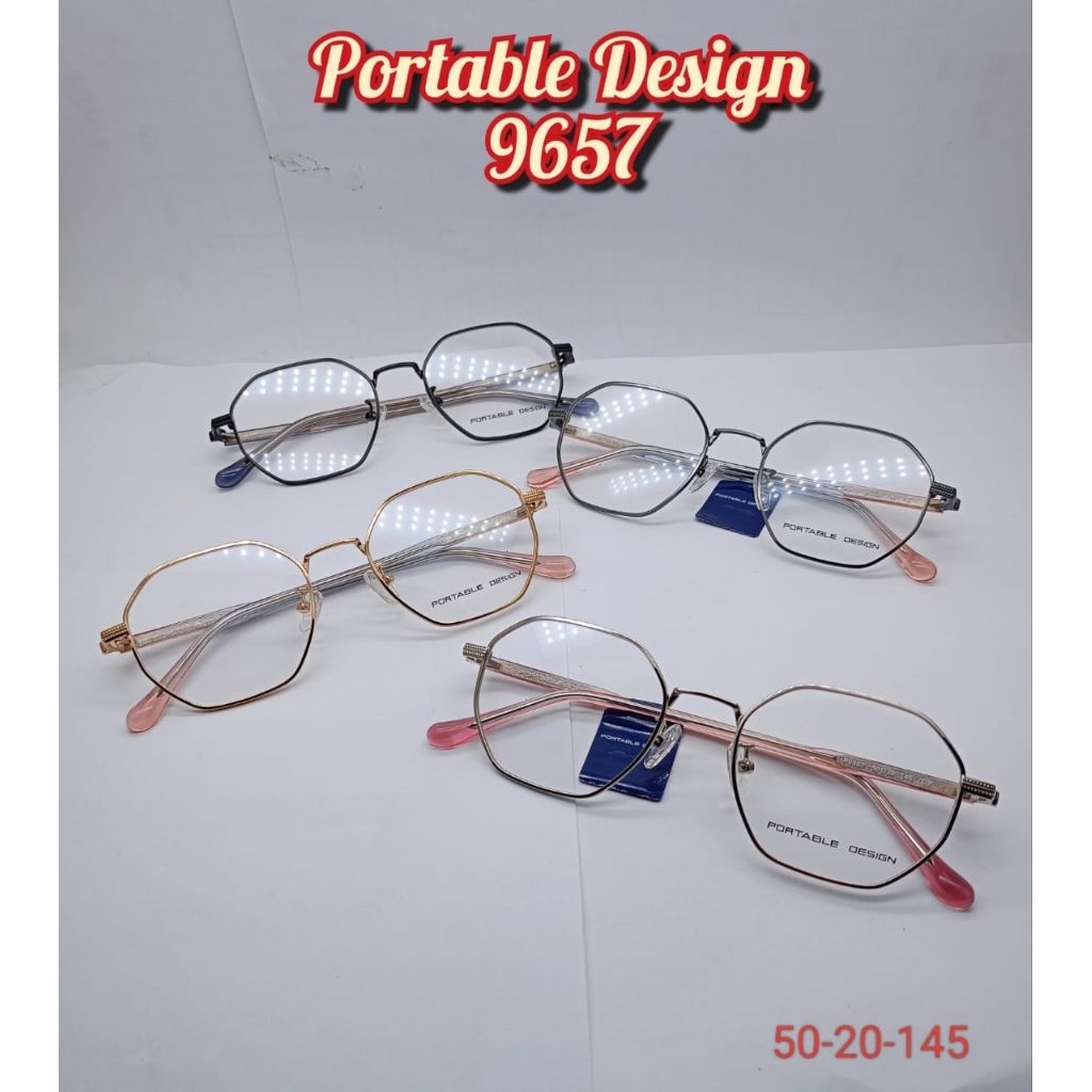 frame kacamata pria wanita portable design 9657
