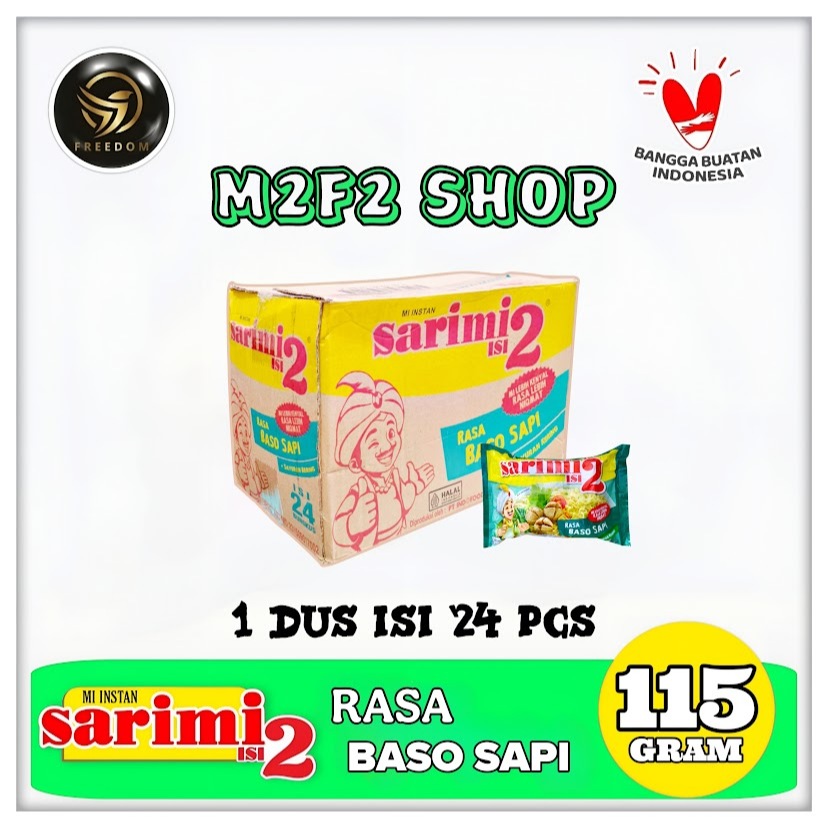 

Mie Sarimi Instant Kuah Isi 2 Rasa Baso Sapi | Bag - 115 gr (Kemasan Karton)