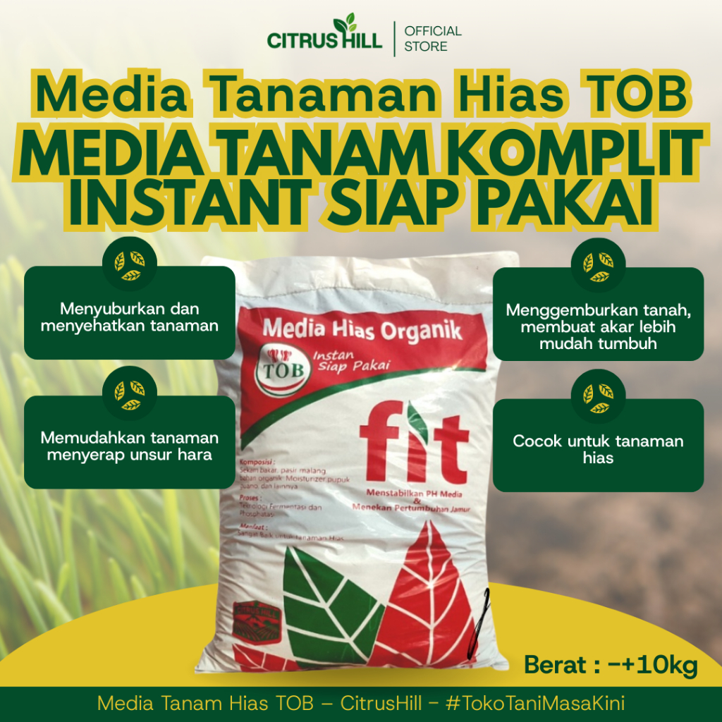 CitrusHill PROMO MEDIA TANAM TOB HIAS + GUANO - MEDIA TANAM SIAP PAKAI - TANAH MEDIA TANAM - MEDIA T