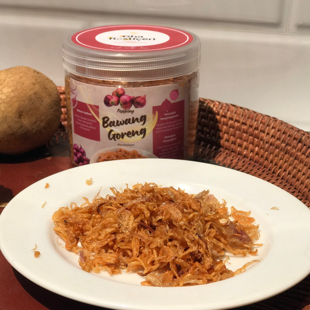

Gha Rosticeri Bawang Goreng 130gr Taburan Topping Garnish Makanan