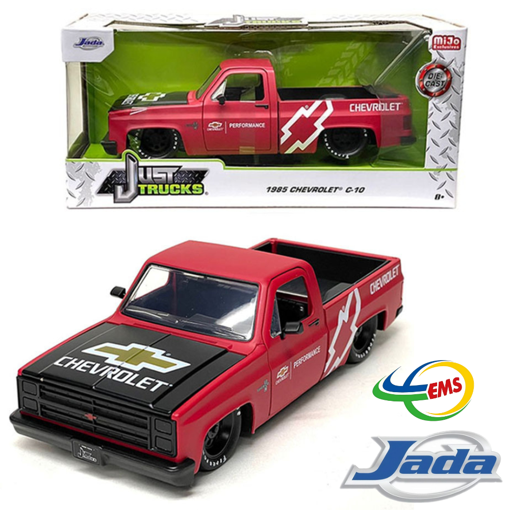 34315 - JADA 1/24 Just Trucks 1985 Chevy C-10 Pick Up Truck Pro Stock 1:24 Chevrolet Red