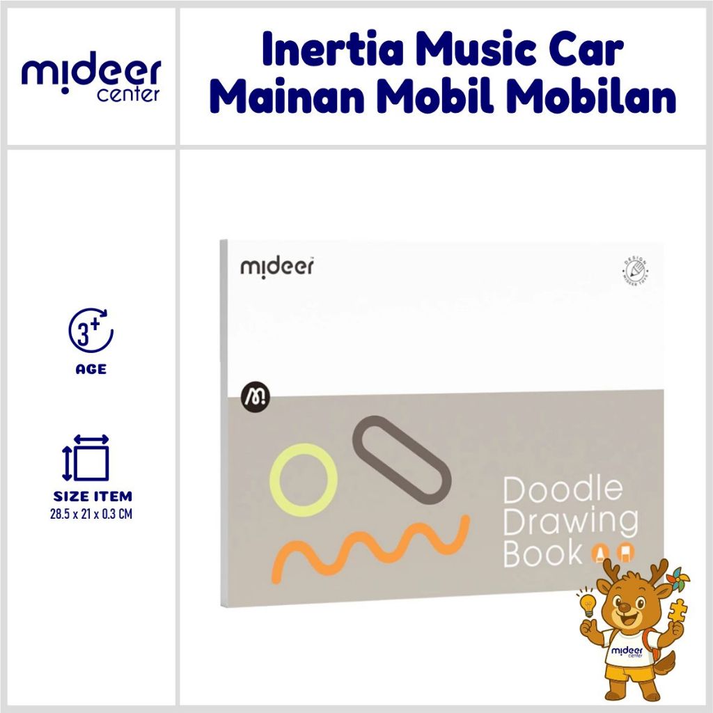 

Mideer Drawing Doodle Book Fine Grain Paper Mainan Edukasi Buku Gambar Buku Mewarnai Anak