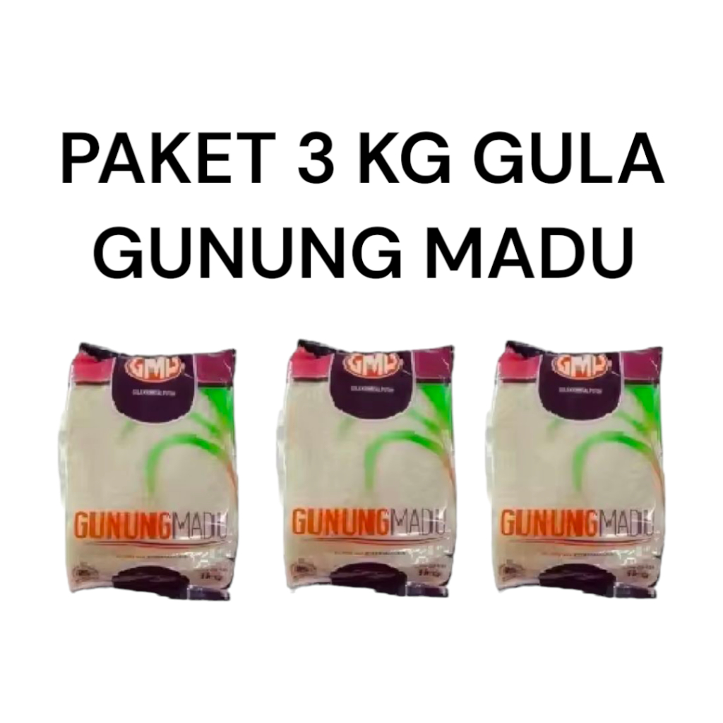 

GMP Gula Pasir Gunung Madu 1 Pcs PROMO MURAH / Paket Hemat Isi 3 Rasa Mantap Kadaluarsa Lama Enak
