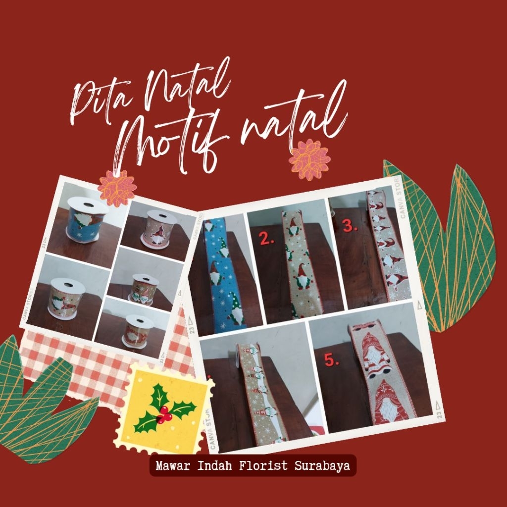 

pita natal roll motif natal