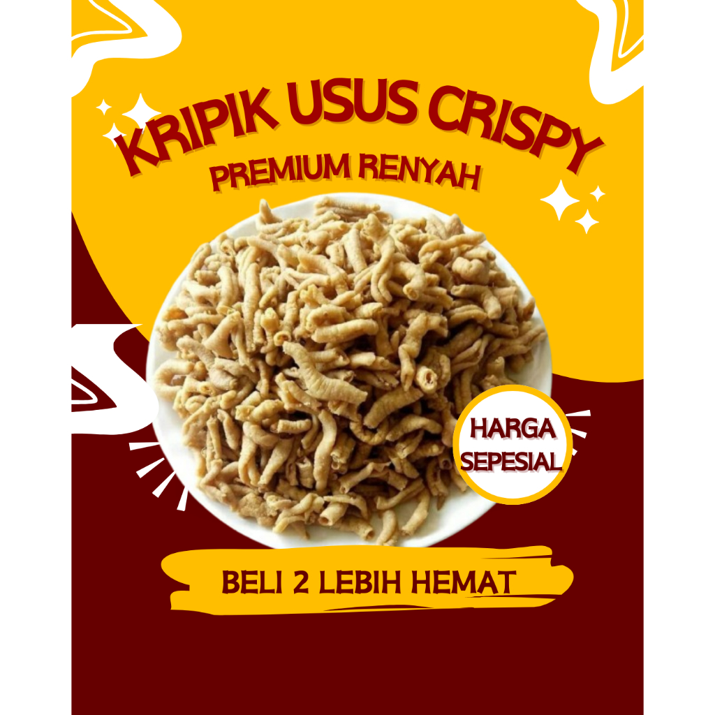 

( Camilan id) KERIPIK USUS SULTAN ORIGINAL VIRAL 250 gr usus krispi renyah camilan kiloan murah
