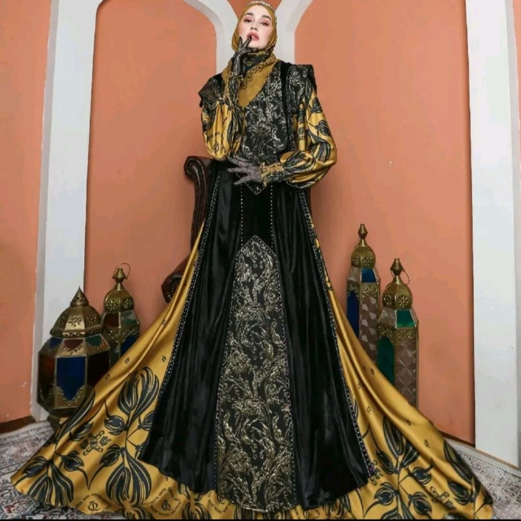 Gamis set Hijab Raudhah By Qisya Jaya