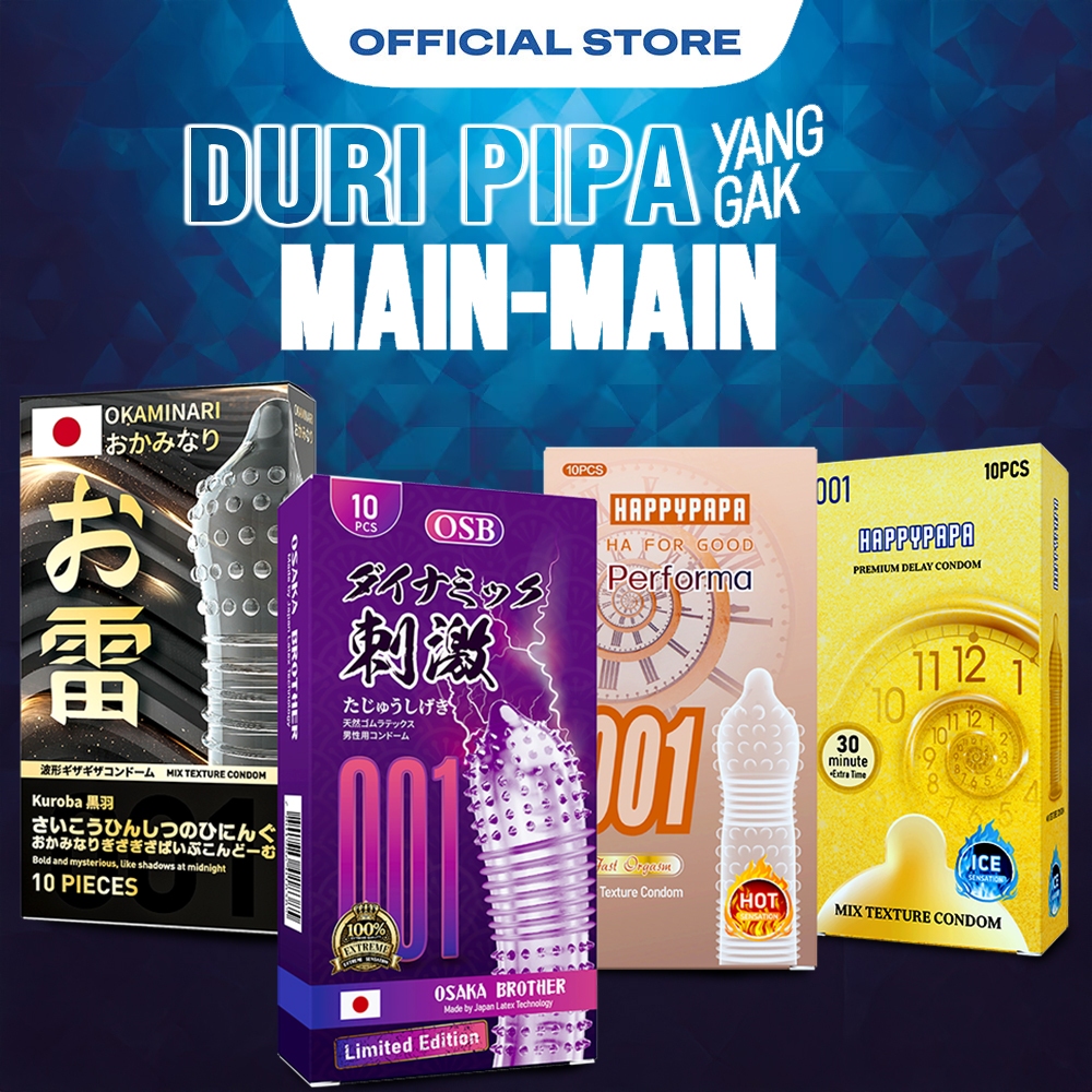 Kondom 001 Gerigi Pipa Dotted Condom - All Varian