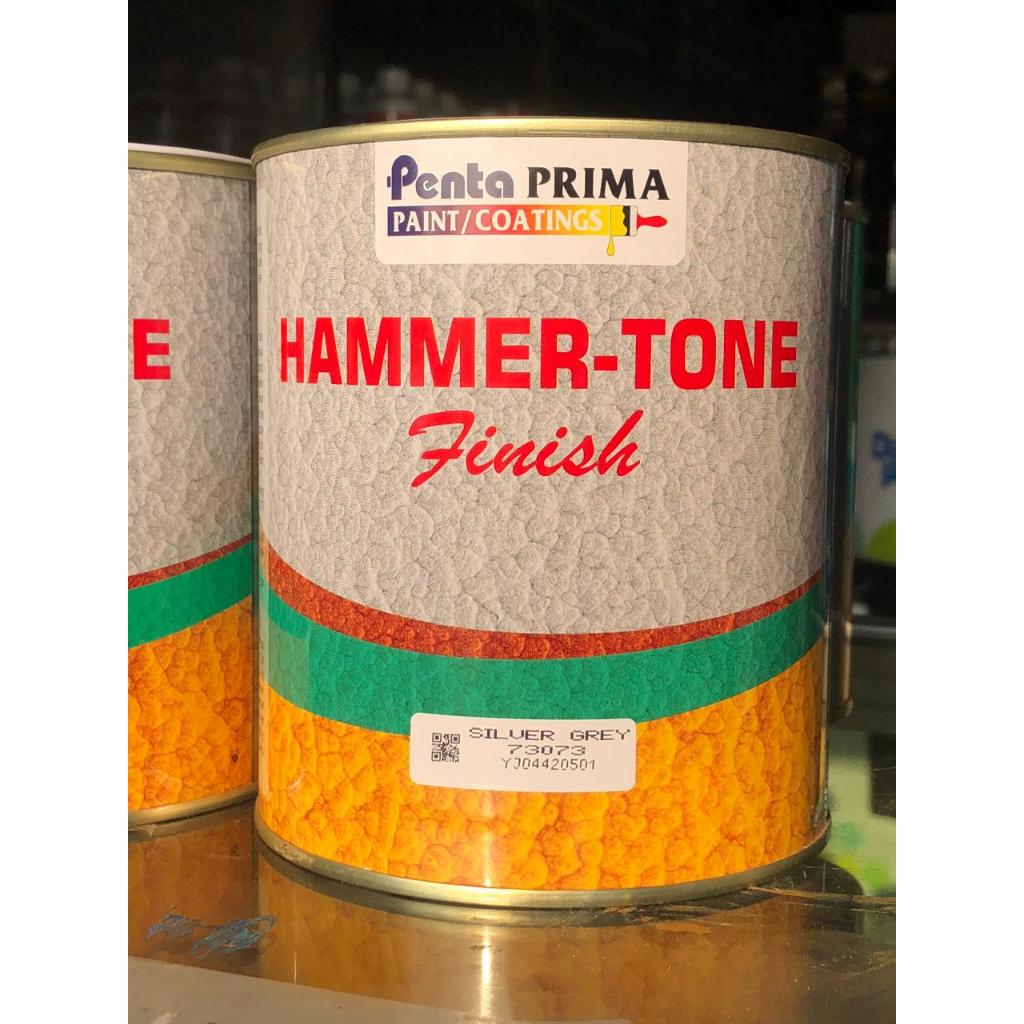 Cat synthetic corak // cat besi tempa PENTA HAMMERTONE - finish SILVER GREY 73073 // 1 Liter