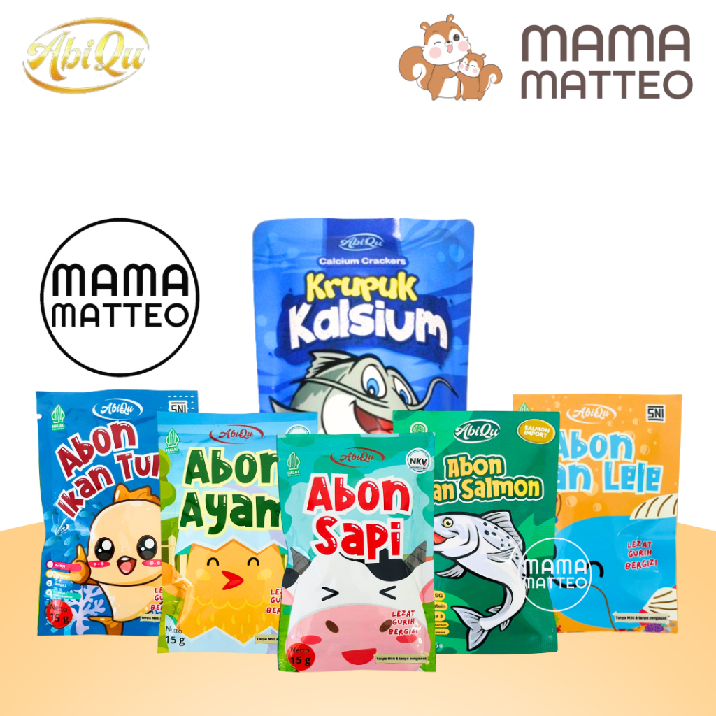 

ABIQU Krupuk Kalsium Kripik Telur Lele Crab Chips Maktun Makaroni Tuna Abon / Kerupuk Cemilan Sehat