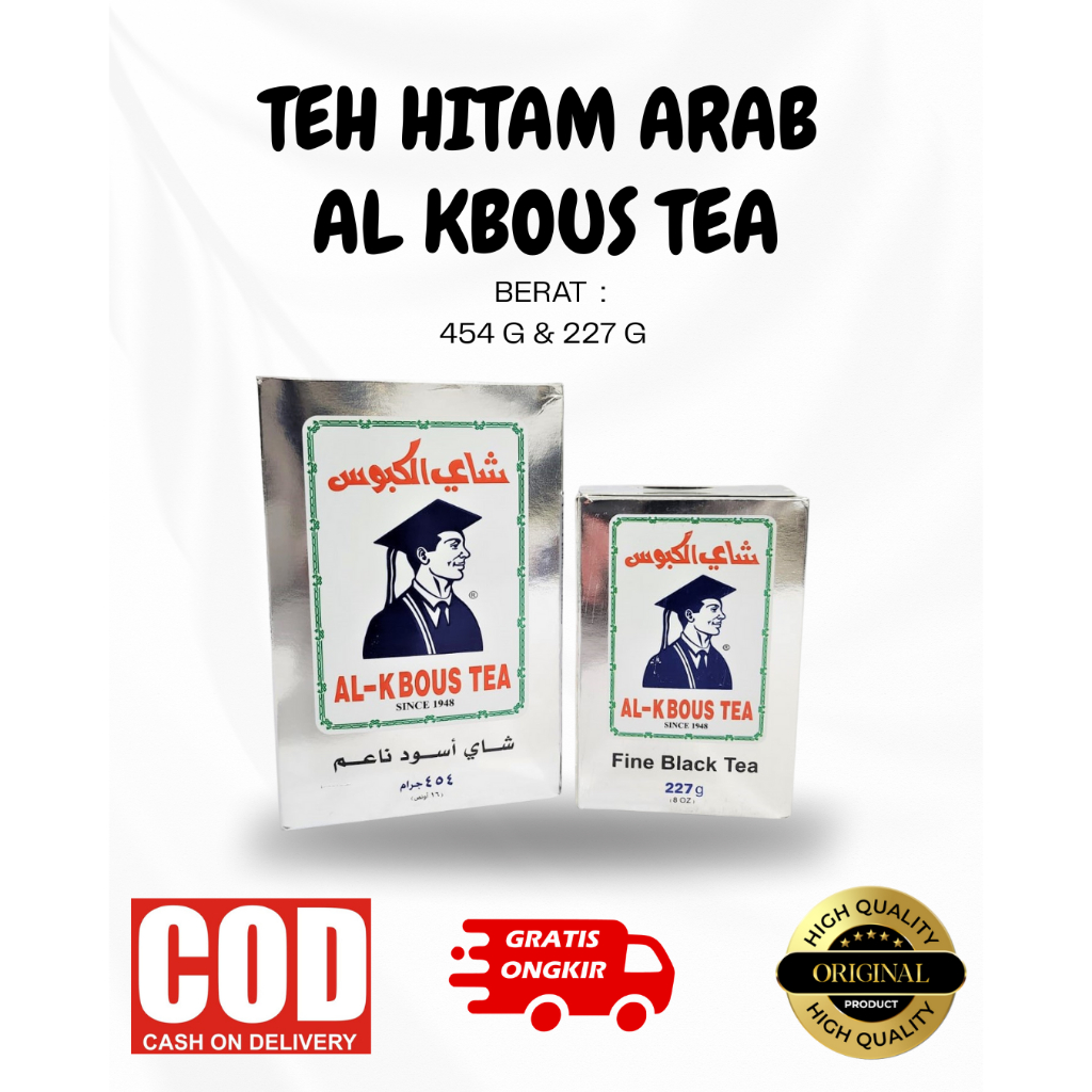 

TEH HITAM ARAB/ALKBOUS TEA/TEH ARAB/TEH BUBUK HITAM/ TEH KABUS 227G & 454G
