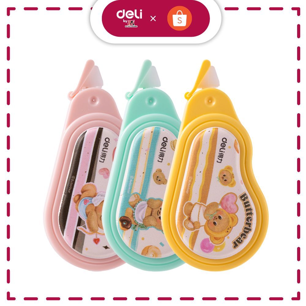 

Deli Butterbear Correction Tape Lucu HY112
