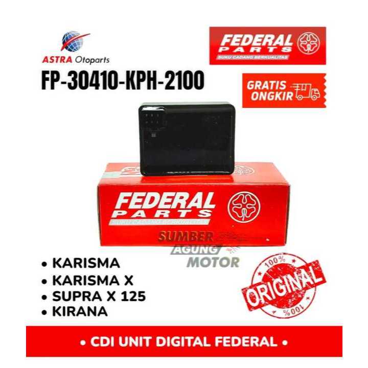 CDI Karisma Karisma X Supra X 125 Kirana Asli FEDERAL FP-30410-KPH-2100