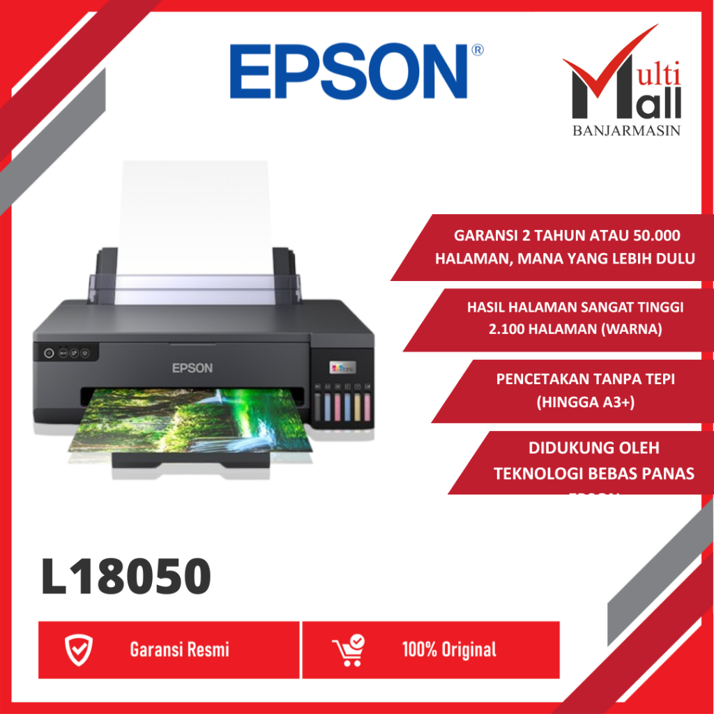 EPSON PRINTER STYLUS L-18050 L 18050 L18050 A3+ EcoTank InkTank Photo WIFI
