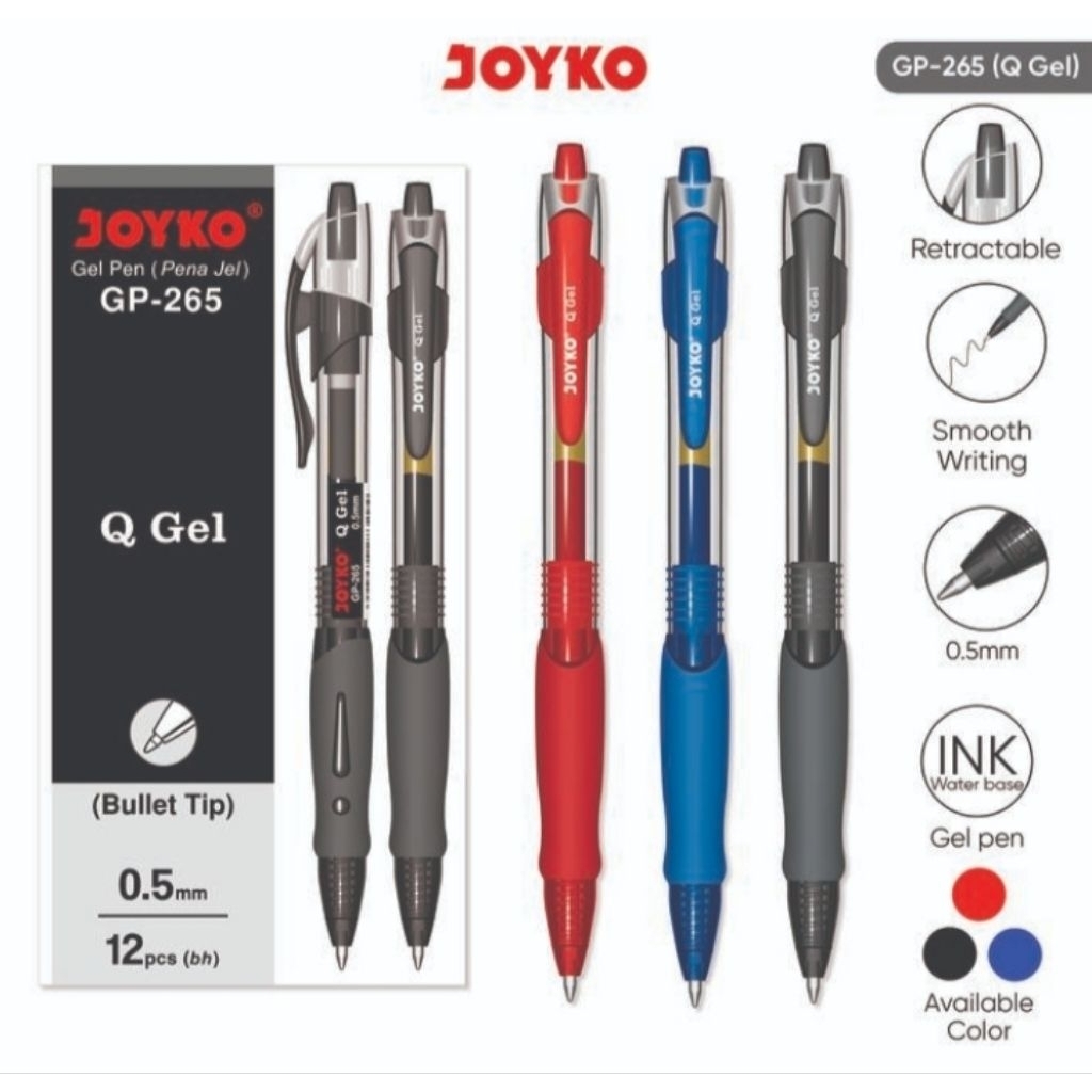 

Pen pulpen pena joyko Gp-265 harga per 12 pcs