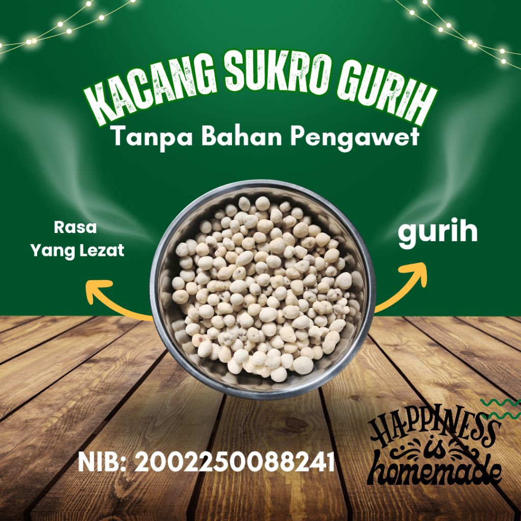 

Snack Kacang Atom Sukro Gurih Renyah | Camilan Ringan Murah