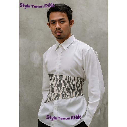 obi belt tenun - obi belt - ikat pinggang tenun - belt wanita/pria Ikat Pinggang Unisex + Ikat Pingg
