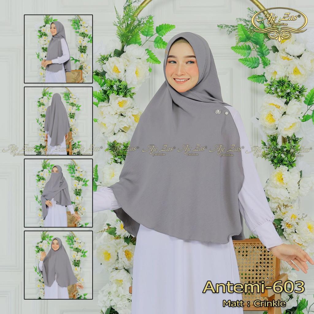AJE ZAS - Daily Hijab/Bergo/Kerudung Pashmina Pet Antem Kode-ANTEMI
