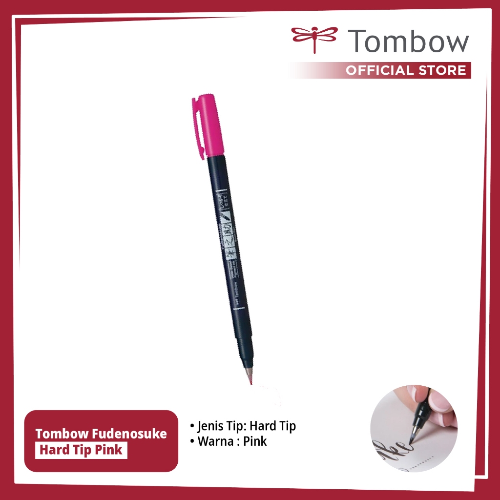 

Tombow Fudenosuke Hard Tip Pink