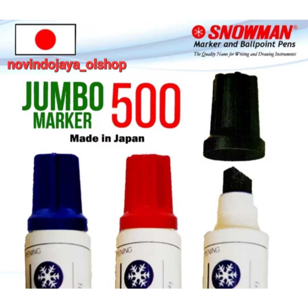 

1PCS SPIDOL SNOWMAN JUMBO 500 PERMANEN MARKER TERMURAH