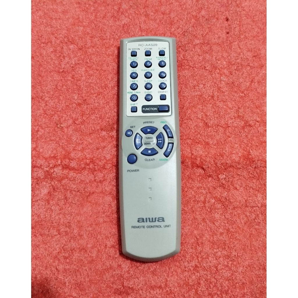 REMOT CD COMPO AIWA RC-AAS09 ORIGINAL ASLI