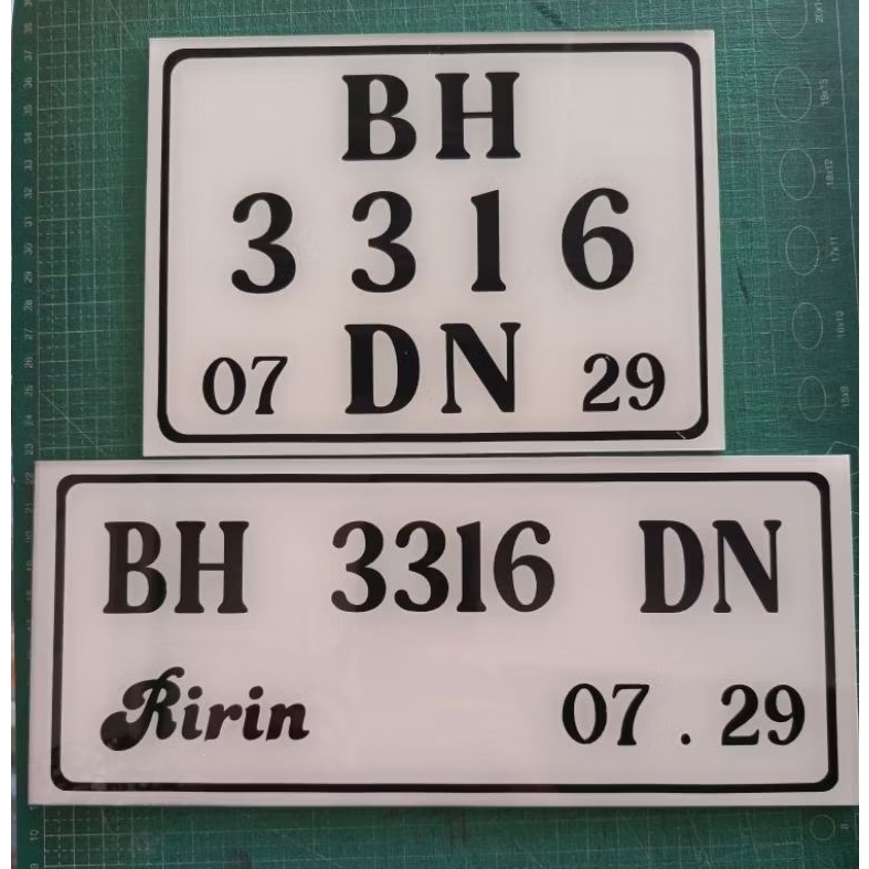 Plat Motor & Vespa Akrilik