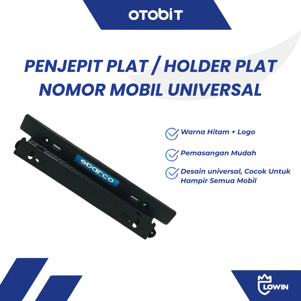 Dudukan Plat Nomor Mobil Carbon Sparco / Penjepit Plat Holder Plat Mobil TM302
