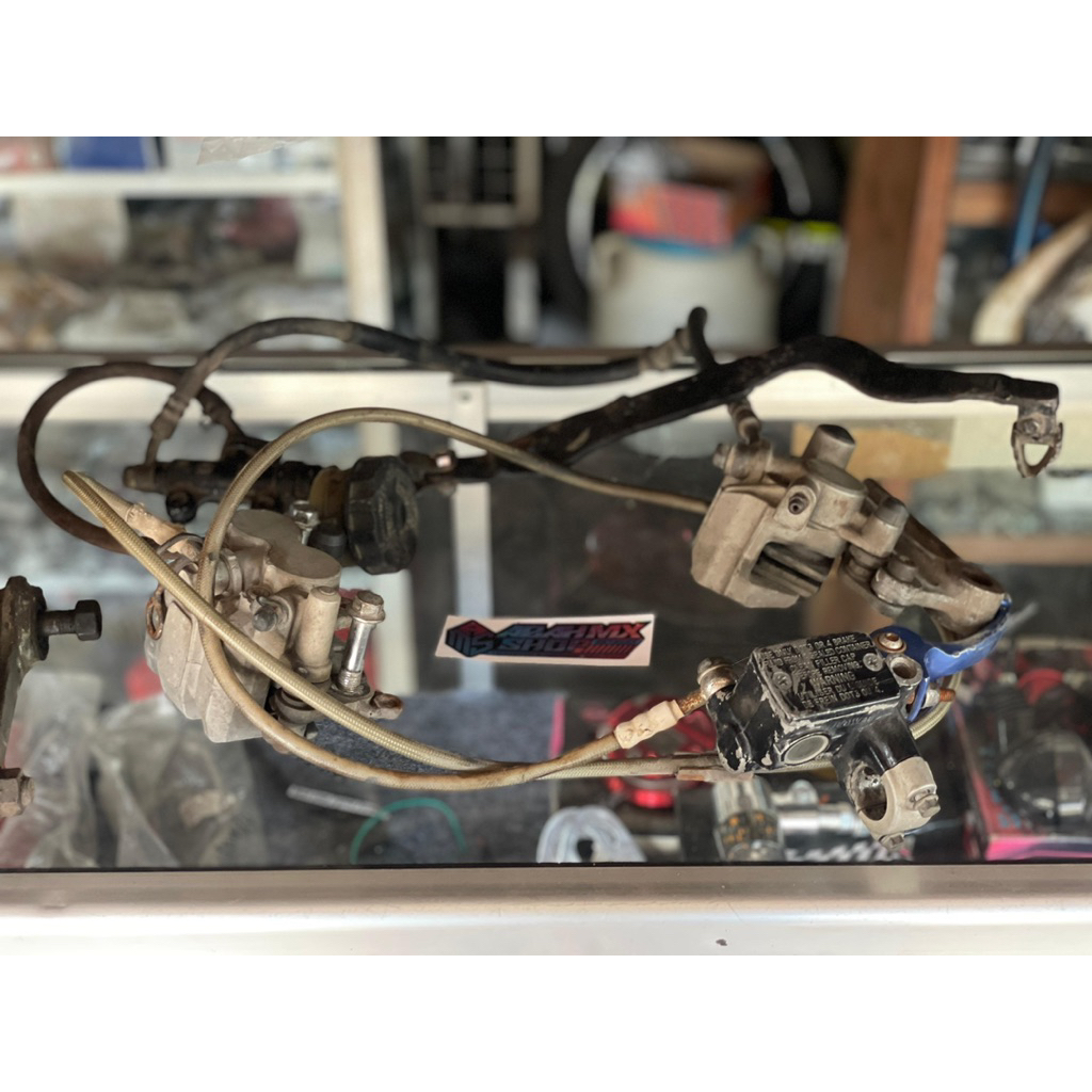 Rem set depan belakang ori KLX