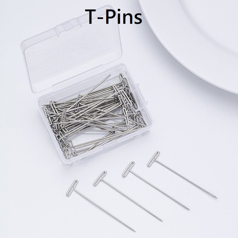 Paku T/Paku Knitpro T-Pins ( Pack Of 50 Pins ) Cocok Untuk Positioning Saat Membuat Pakaian