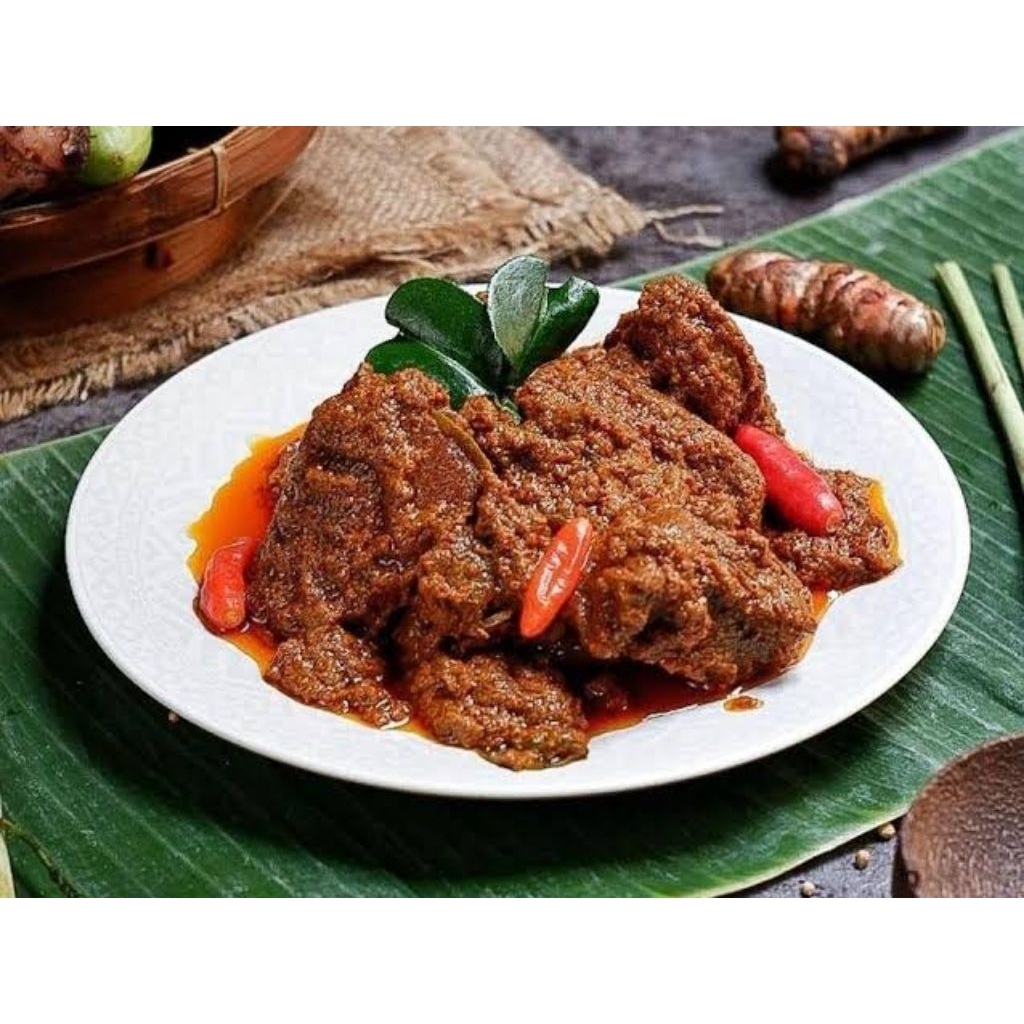 

RENDANG DAGING SAPI HOME MADE INSTAN BERAT 175-200 GRAM ISI BANYAK BANGET