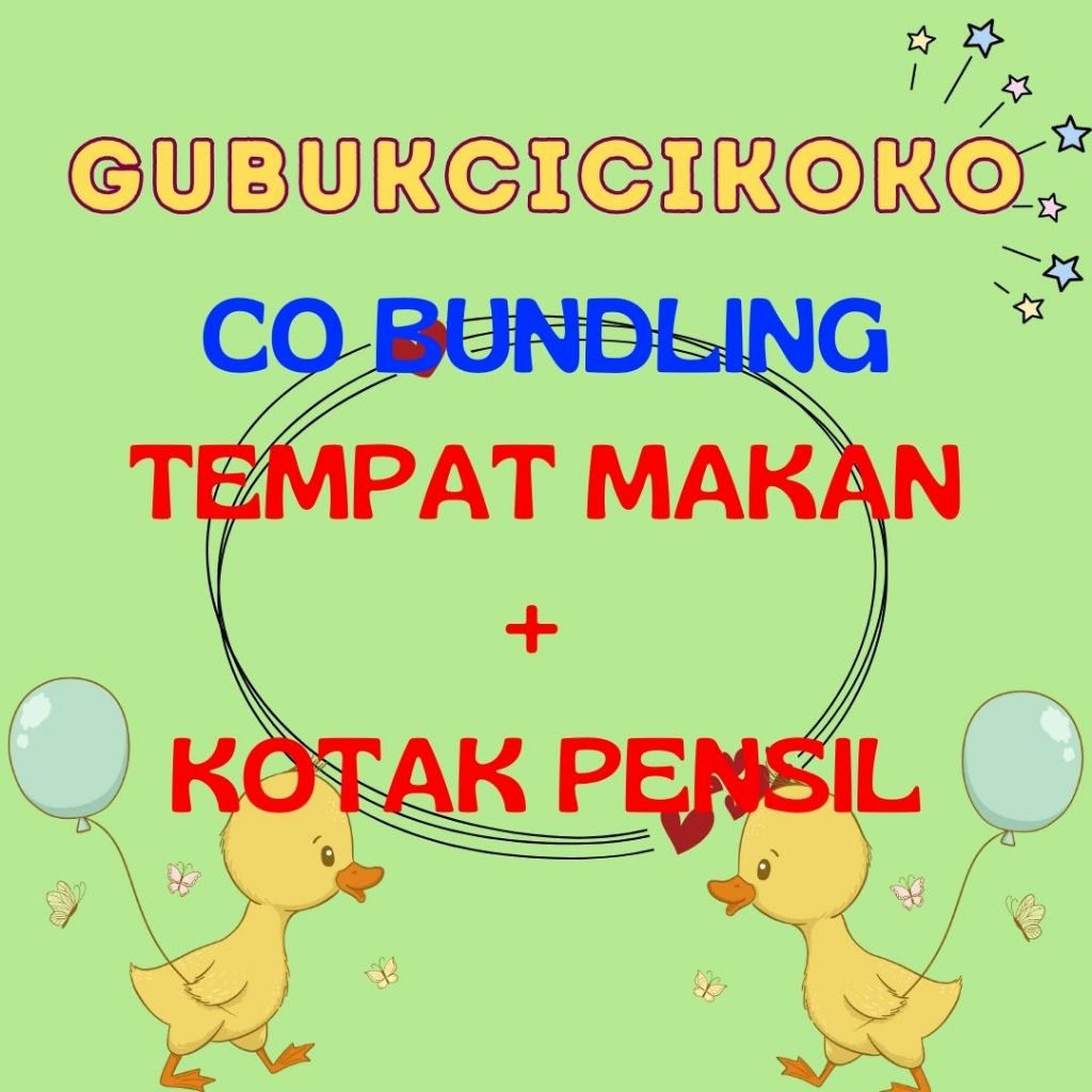 

CO TAS MAKAN + KOTAK PENSIL LUCU