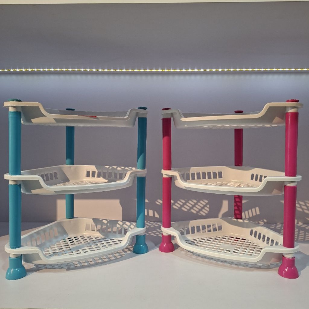 Rak Gelas Plastik / Rak 3 Susun / Rak Serbaguna Dapur