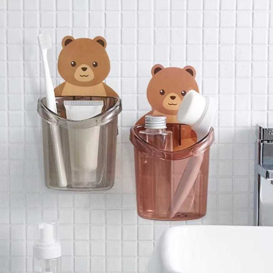 Tempat Sikat Gigi Bear / Beruang Rak Sikat Gigi / Tempat Sikat Gigi Odol Karakter Beruang / Tempat S
