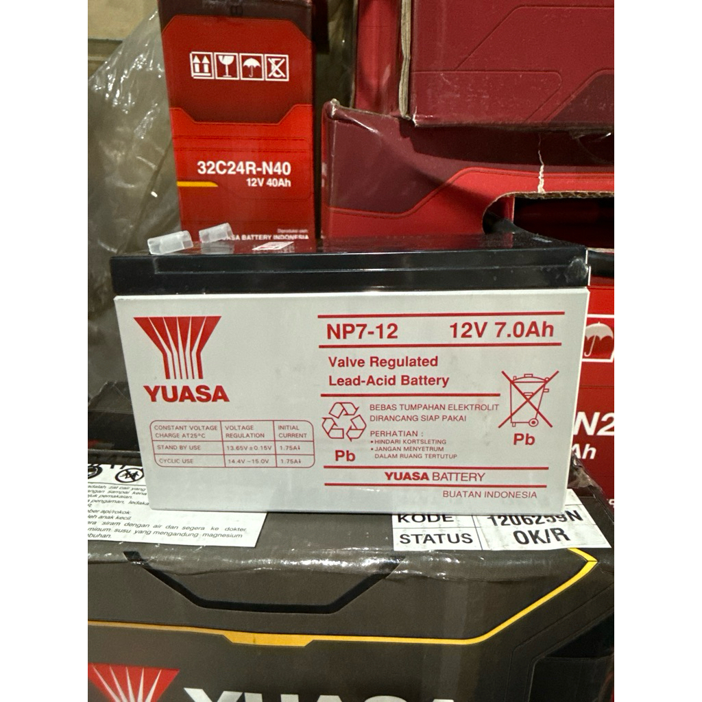Accu Yuasa VRLA NP7-12