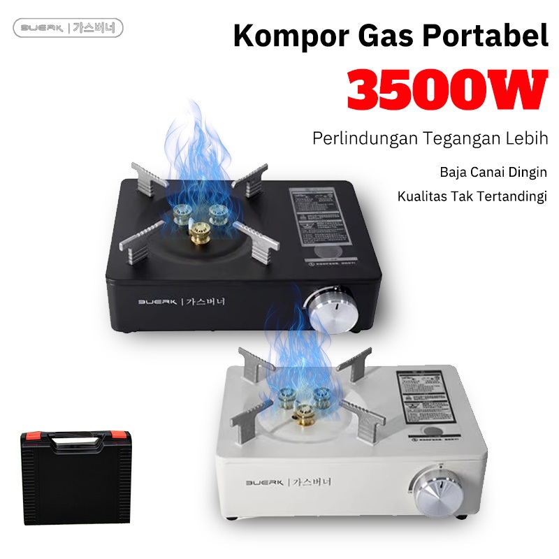 BUERK 3.5KW Kompor Gas Portable  Gas Stove Portable  Aesthetic  Camping Stove Tabletop Stove  Lightw