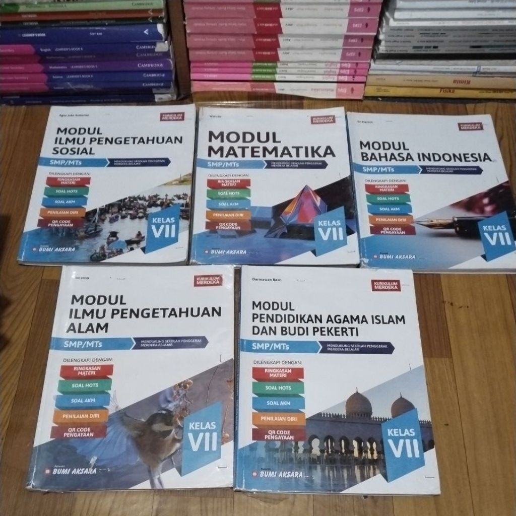 Buku Modul Kelas 7 SMP Kurikulum Merdeka - Bumi Aksara - Ips, Matematika, Bahasa Indonesia, Ipa, Pai