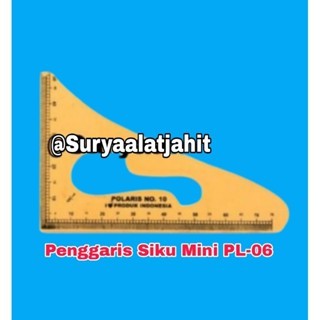 

Penggaris Pola jahit Siku Mini PL-06 (Polaris10) =rp.35.100/1lsn