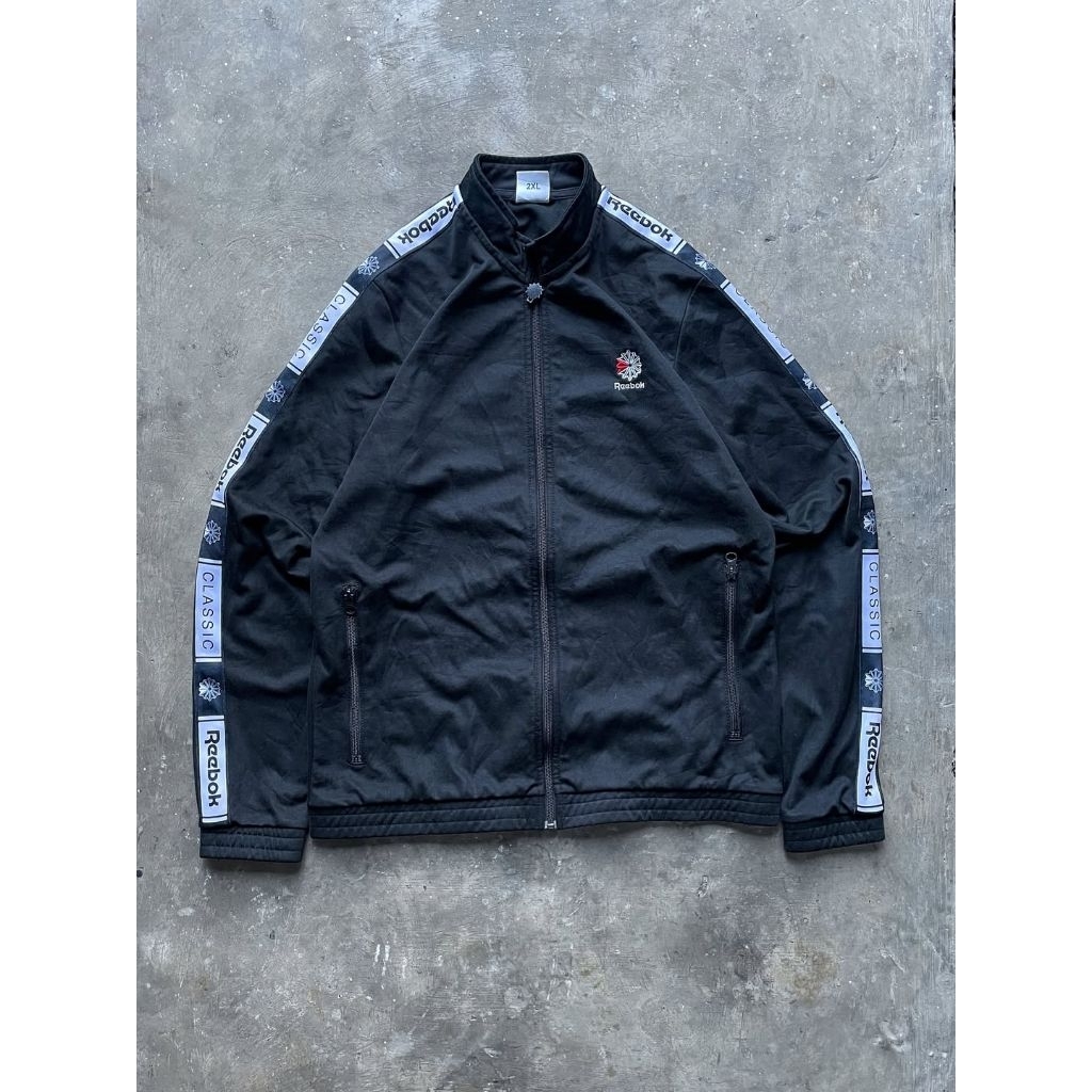 tracktop Reebok original pria hitam branded