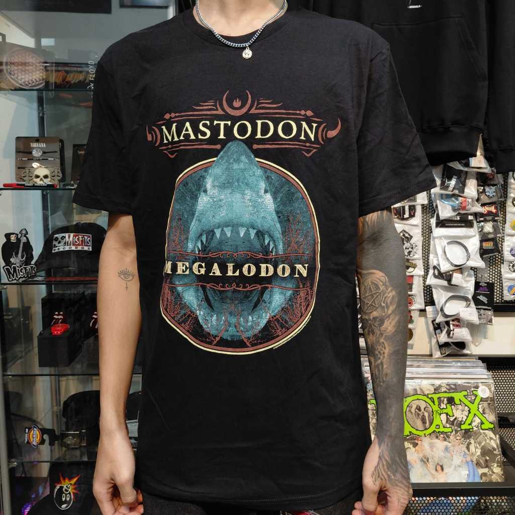 T Shirt Band Official MASTODON - MEGALODON Original