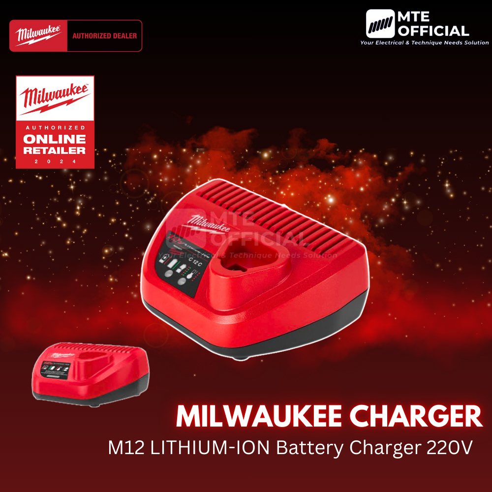 Milwaukee C12C Charger Baterai Li-ion 220V