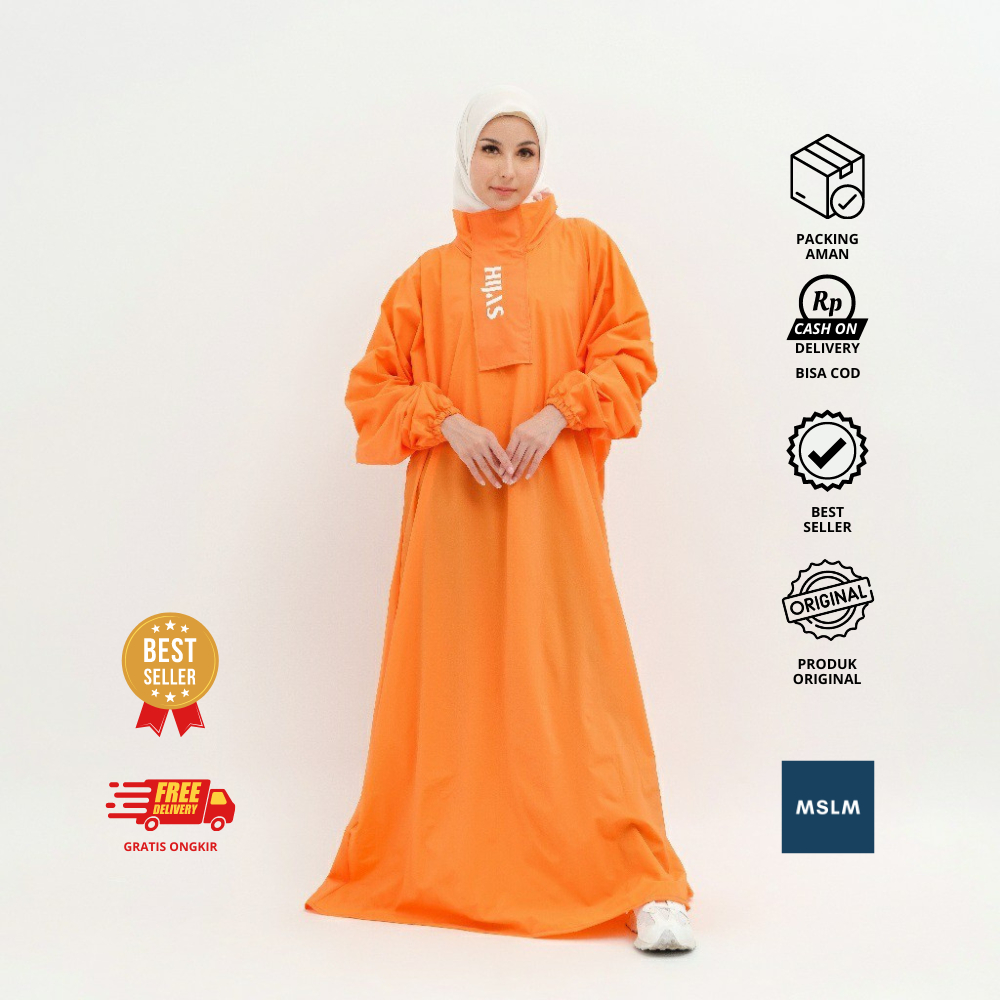 Hijas - Jas Hujan Wanita Gamis Muslimah Dewasa / Jas Hujan Gamis / Jas Hujan Muslimah