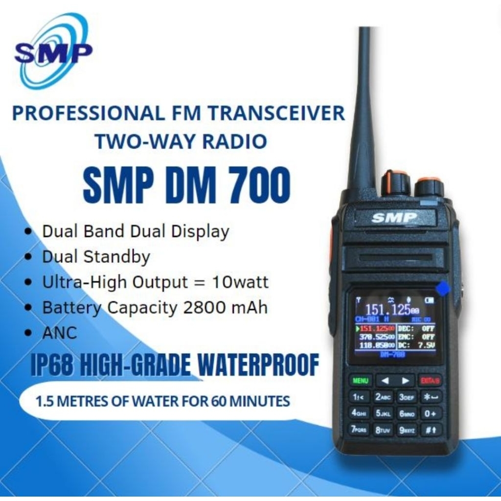 HT SMP DM 700 TRI BAND 10 Watt