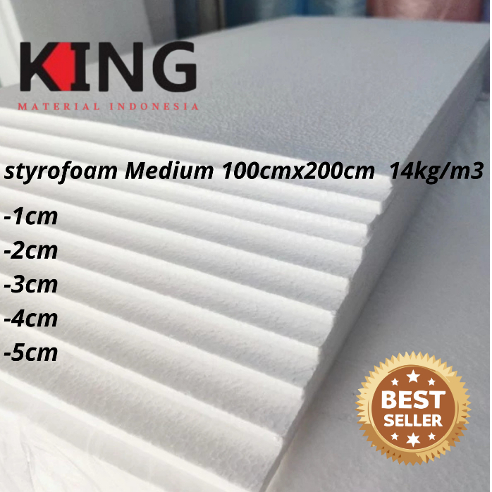

Styrofoam 3cm medium 100cmx200cm