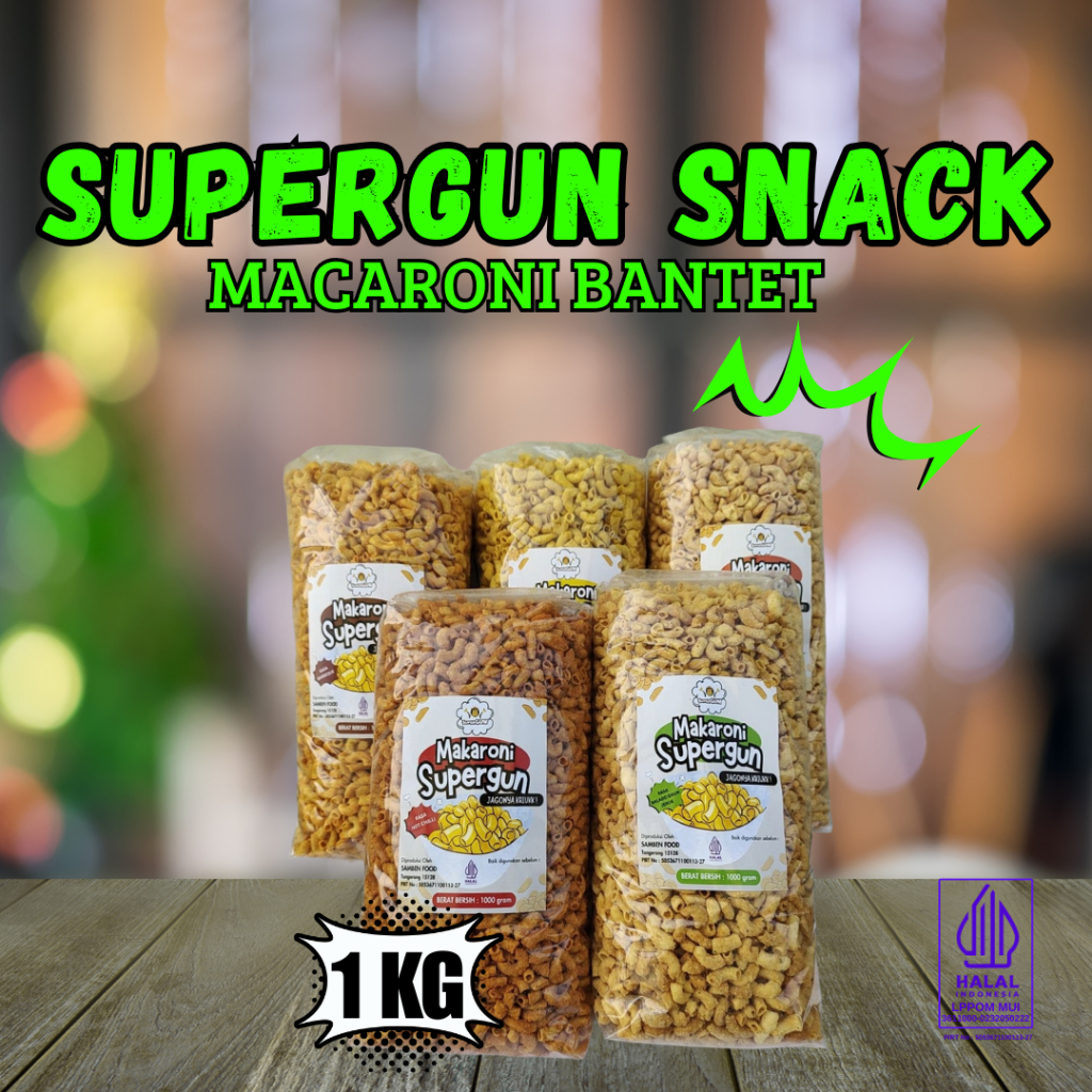 

Supergun Makaroni Goreng Bantat (kemasan curah 1 kg)
