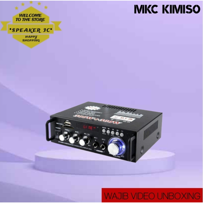 AMPLIFIER MINI EQ AUDIO AMPLIFIER FM RADIO BT-298A BLUETOOTH