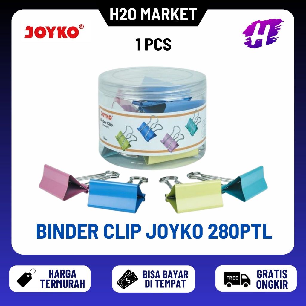 

❤️H2O❤️ BINDER CLIP /B. CLIP JOYKO 280PTL 60MM (1 PCS)