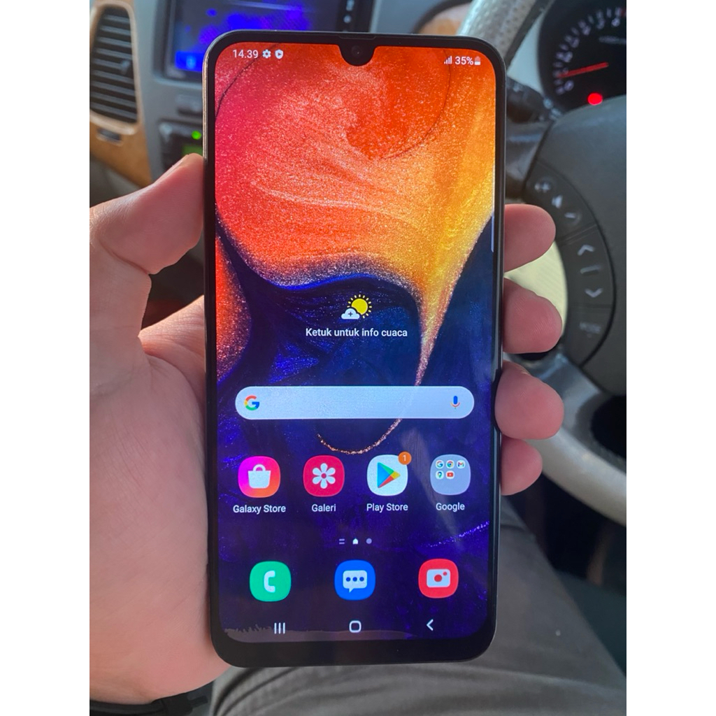 LCD Samsung A50 original copotan